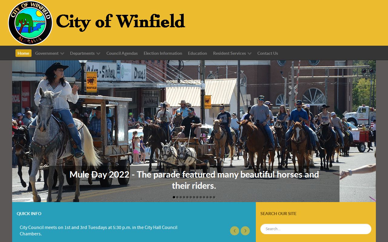 Winfield city source for Winfield criminal history and records routing